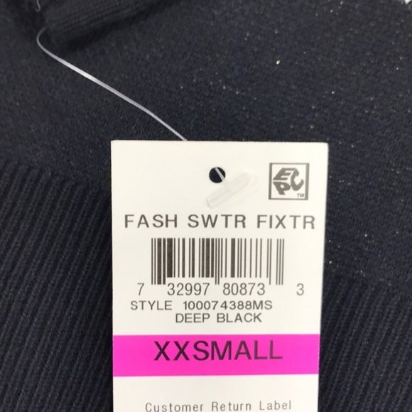 Maison Jules Love-Motif Tunic Sweater - Picture 4 of 5